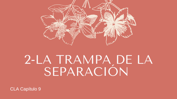 2- La trampa de la separación